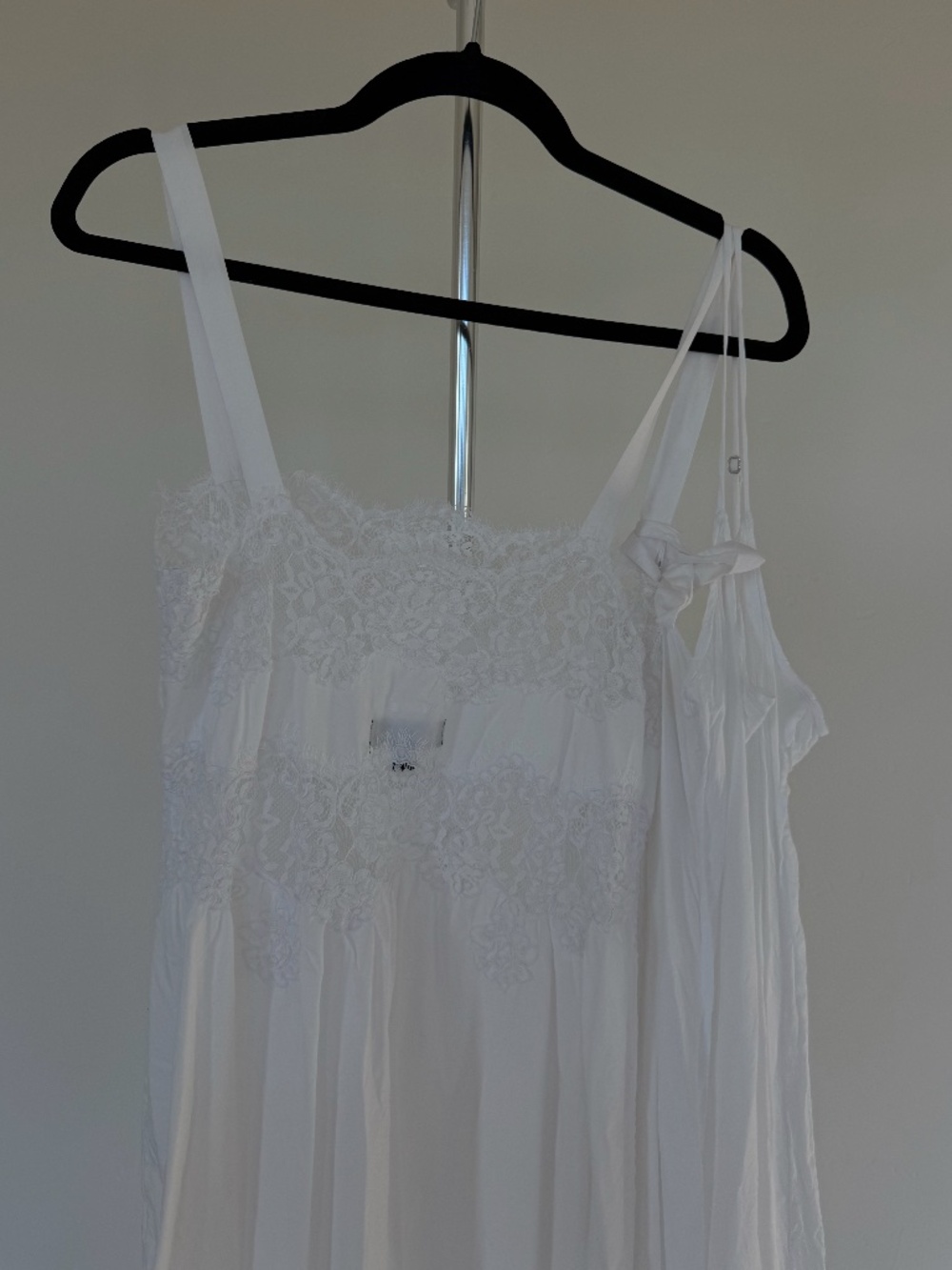 J. Crew White Cotton Lace Tie Waist Midi Dress Size 6